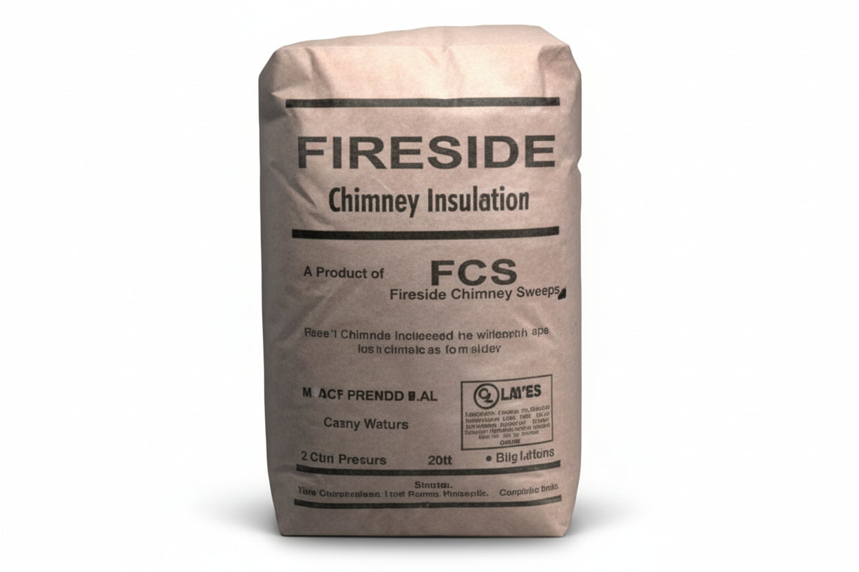 Bag of Fireside Chimney Insulation FCS on a white background