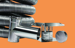 FireFlex 316L/Ti Pre-Insulated Chimney Liner Tee Kit