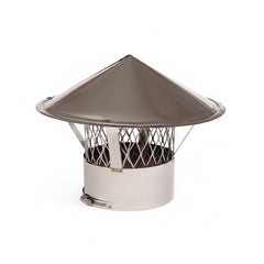 Round Top Plate Mount Stainless Steel Chimney Cap