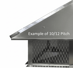 Hip and Ridge Stainless Steel Multi Flue Chimney Cap with Skirt