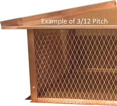 Copper Hip and Ridge Multi Flue with Skirt