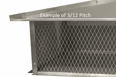 Top Mount Hip and Ridge Multi Flue Hinged Chimney Cap