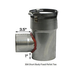 304 Fixed Pellet Tee