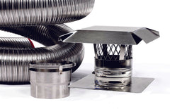 FireFlex 316L/Ti Stainless Steel Flexible Chimney Liner - Basic Kit