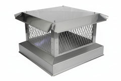 Custom Multi-Flue Chimney Cap with Skirt | Stainless Steel