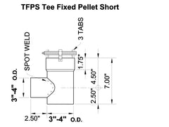 304 Fixed Pellet Tee