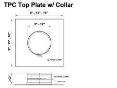 304 Flexible Liner Top Plate - 24 gauge