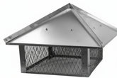 Hip and Ridge Pre-Assembled Multi Flue Hinged Chimney Cap in Stainless Steel