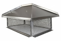 Top Mount Hip and Ridge Multi Flue Hinged Chimney Cap