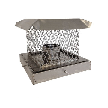 304 Stainless Steel Clay Tile Hinged Deluxe Chimney Cap