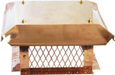 Copper Knockdown style Multi Flue Hinged Chimney Cap