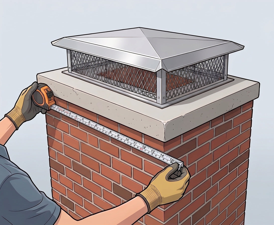 Measuring for a chimney cap