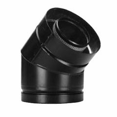 45 Deg Fixed Elbow Blk-DW