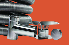 FireFlex 316L/Ti Flexible Chimney Liner Tee Kit