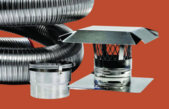 FireFlex 316L/Ti Stainless Steel Flexible Chimney Liner - Basic Kit