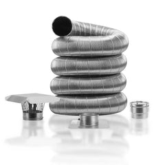 Standard Sizes Basic Kit | FireFlex 316L Stainless Steel Flexible Chimney Liner
