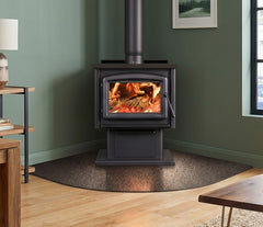 Round front corner hearth pad