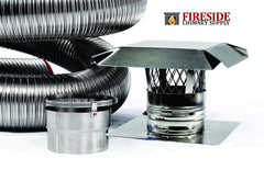 FireFlex 316L Smooth Wall Basic Chimney Liner Kit