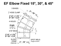 316 Fixed Flexible Liner Elbow
