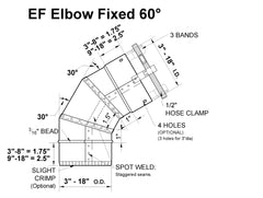 316 Fixed Flexible Liner Elbow