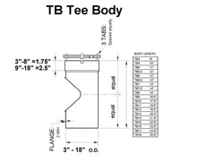 316 Stainless Steel 2-Part Chimney Flex Tee with 10" Snout