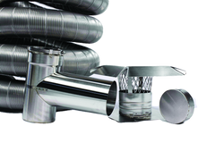 FireFlex 316L/Ti Pre-Insulated Chimney Liner Tee Kit