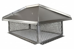 Top Mount Hip and Ridge Multi Flue Hinged Chimney Cap