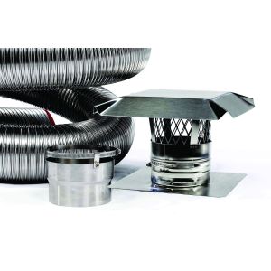 FireFlex 316L Smooth Wall Basic Chimney Liner Kit 