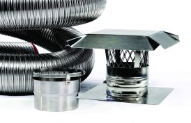 FireFlex 316L Smooth Wall Basic Chimney Liner Kit 