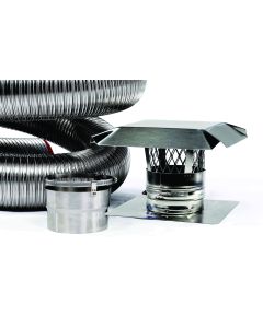 FireFlex 316L/Ti Basic Flexible Chimney Liner Kit 