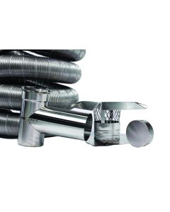FireFlex 316L Smooth Wall Chimney Liner Tee Kit 