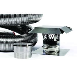 FireFlex 316L Smooth Wall Basic Chimney Liner Kit 