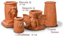 Gargoyle Clay Chimney Pot